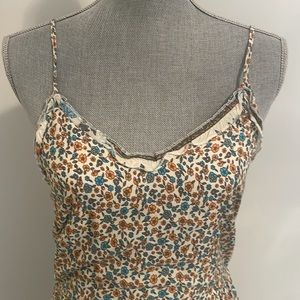 Blue gold and white bohemian sundress